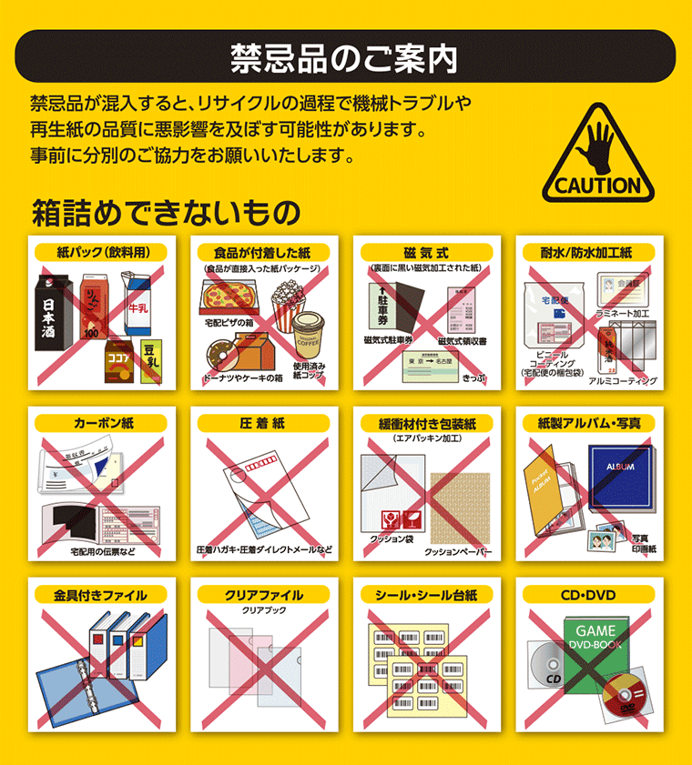 禁忌品のご案内